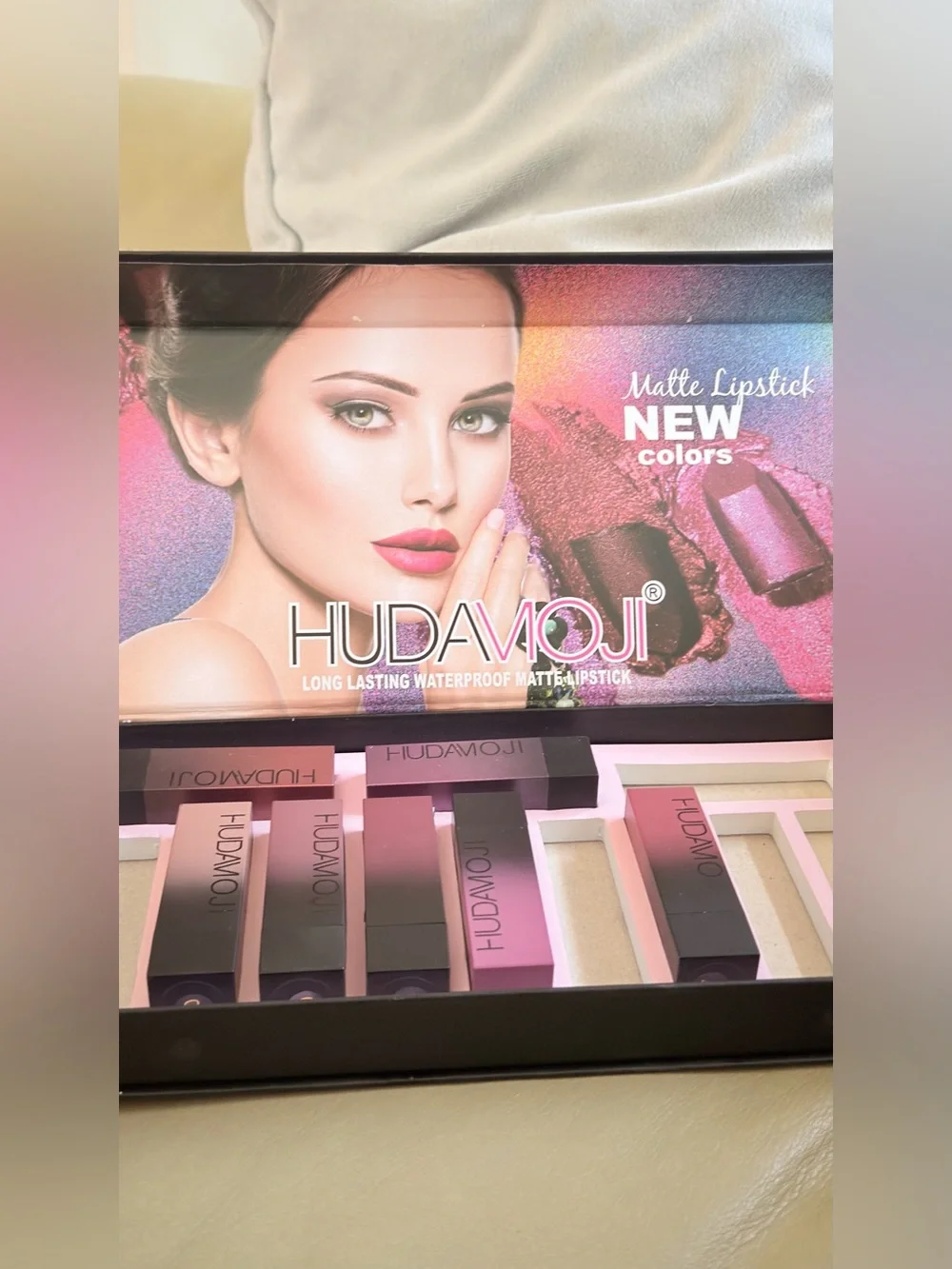 Hudamoji Long-Lasting Matte Lipstick Set - Pink Shades